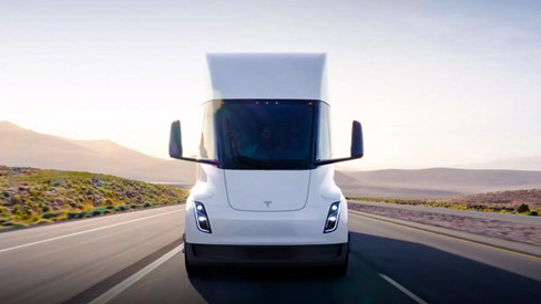 Tesla Semi electric truck unveiled: carrying future star Cybertruck into battle