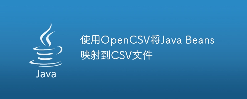 使用OpenCSV将Java Beans映射到CSV文件