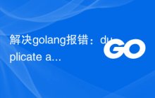 解决golang报错：duplicate argument 'x' in function declaration，解决方法