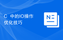 C++中的IO操作优化技巧