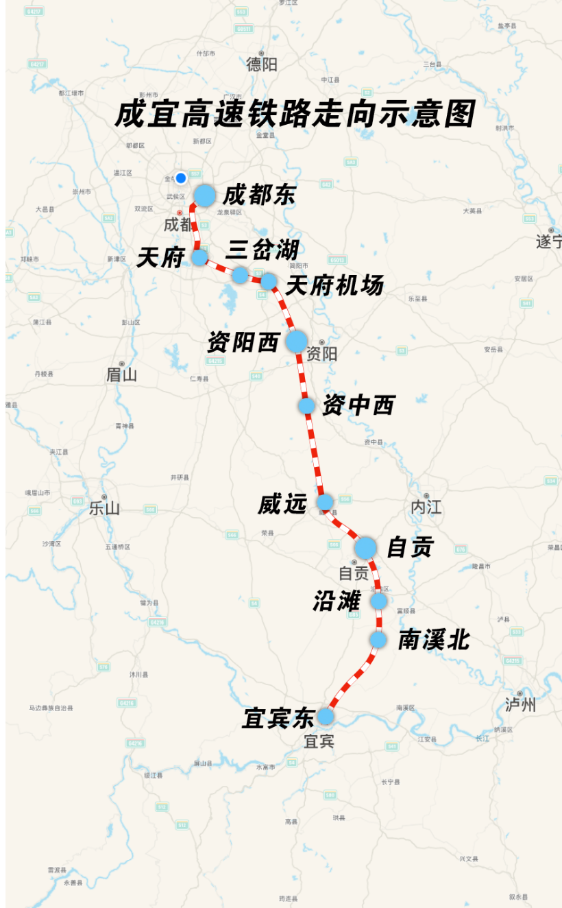 The Chengdu-Yiyi high-speed railway is about to enter the joint debugging and testing stage and is expected to be officially opened within this year.