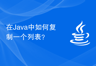 How to copy a list in Java?-Java Tutorial-php.cn