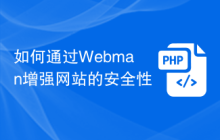 如何通过Webman增强网站的安全性