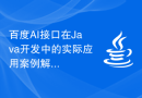 百度AI接口在Java开发中的实际应用案例解析与验证