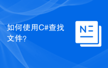 如何使用C#查找文件？