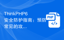 ThinkPHP6安全防护指南：预防常见的攻击