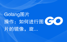 Golang图片操作：如何进行图片的镜像，旋转和翻转