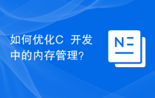 如何优化C++开发中的内存管理？