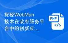 探秘WebMan技术在政府服务平台中的创新应用