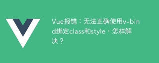 Vue エラー: v-bind を使用してクラスとスタイルを正しくバインドできません。解決方法は?