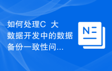 如何处理C++大数据开发中的数据备份一致性问题?