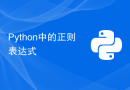 Python中的正则表达式
