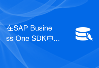 在SAP Business One SDK中，填充网格视图和按钮保存在数据库中