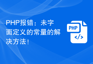 PHP-Fehler: Lösung für undefinierte Konstante!