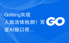Golang实现人脸活体检测？百度AI接口帮你搞定！