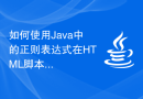 如何使用Java中的正则表达式在HTML脚本中匹配粗体字段？