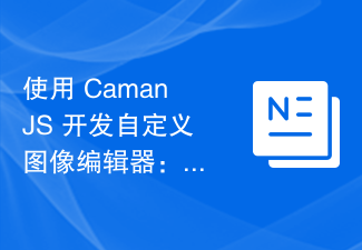 使用 CamanJS 開發自訂影像編輯器：擴展濾鏡選項和混合模式