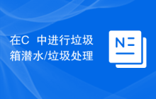 在C++中进行垃圾箱潜水/垃圾处理
