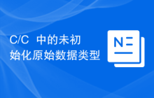 C/C++中的未初始化原始数据类型