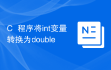 C++程序将int变量转换为double