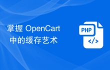 掌握 OpenCart 中的缓存艺术