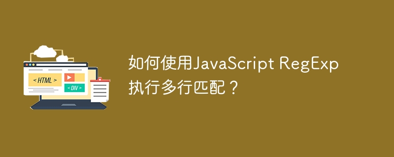 如何使用JavaScript RegExp执行多行匹配？