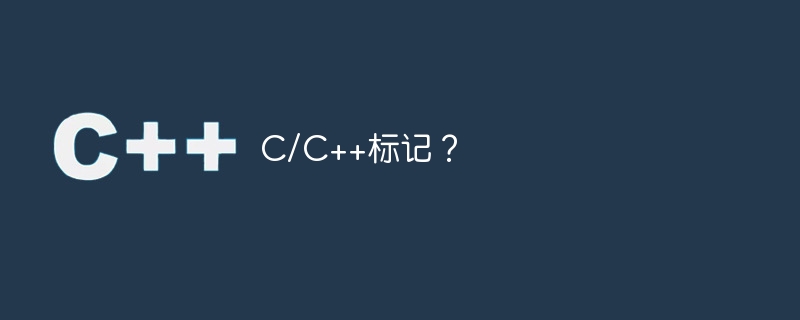 C/C++標記？