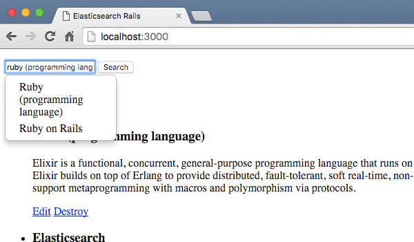 Elasticsearch를 사용하여 Rails에서 전체 텍스트 검색