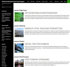 Show latest posts per category