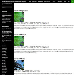 Show latest posts per category