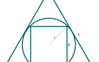 C 프로그램에서 다음을 중국어로 번역합니다. 정삼각형에 내접한 원에 내접한 정사각형의 면적은 얼마입니까?