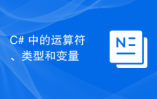 C# 中的运算符、类型和变量