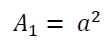 What is the area of ​​the square formed by repeatedly connecting midpoints in a C program?