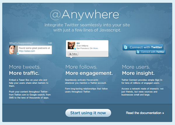 6 einfache Schritte zur Nutzung des @Anywhere-Dienstes von Twitter