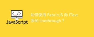 如何使用 FabricJS 向 IText 添加 linethrough?