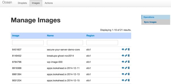 使用 Digital Ocean API 管理云实例