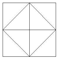 What is the area of ​​the square formed by repeatedly joining the midpoints?