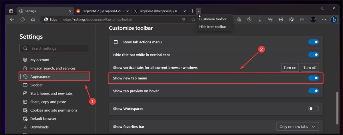 How to Hide Edge’s New Dropdown Menu in 2 Easy Steps