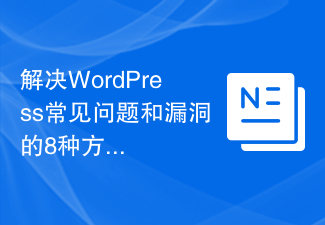 일반적인 WordPress 문제 및 취약점을 해결하는 8가지 방법