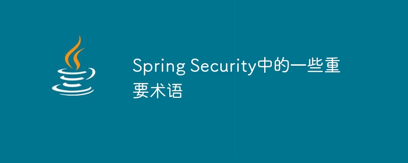 Spring Security中的一些重要术语