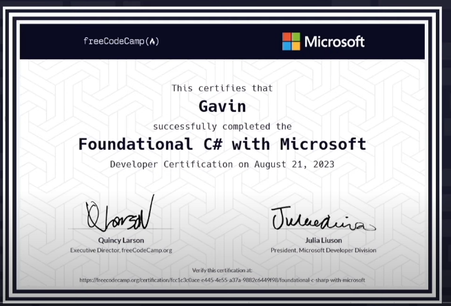 Get the Microsoft Basic C# Certification 35-hour course and exam for free!