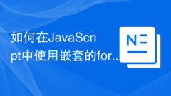 How to use nested for loops in JavaScript?