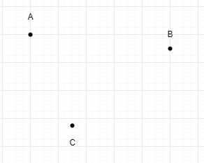 Wie viele Dreiecke gibt es, wenn nicht mehr als zwei Punkte in der Ebene kollinear sind?