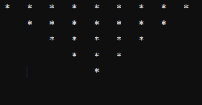 Java program to create pyramids and patterns