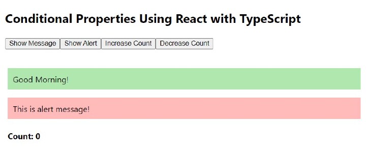 将 React 与 TypeScript 结合使用的条件属性