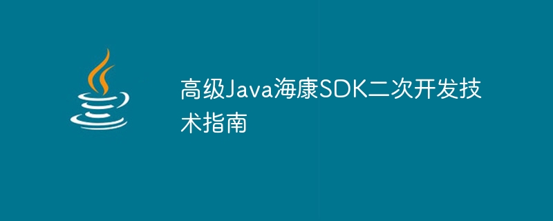 高级Java海康SDK二次开发技术指南