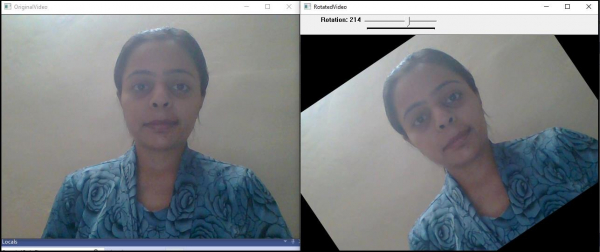 How to rotate video in OpenCV using C++?