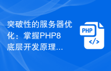 突破性的服务器优化：掌握PHP8底层开发原理