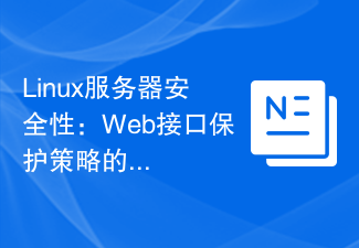 Linux サーバー セキュリティ: Web インターフェイス保護戦略に関する最新の推奨事項。