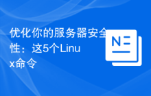 优化你的服务器安全性：这5个Linux命令